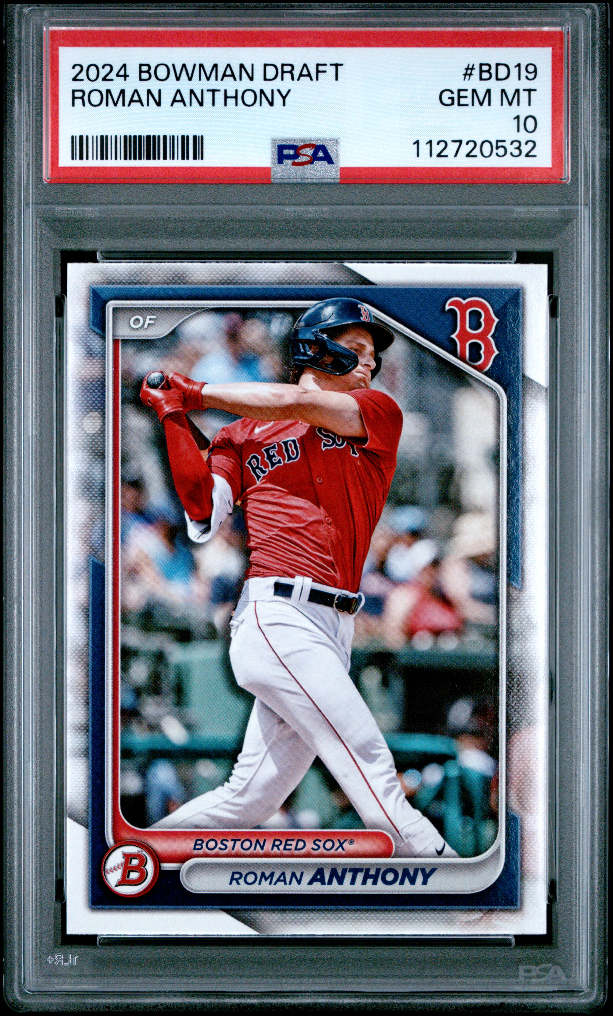 Roman Anthony 2024 Bowman Draft Baseball Rookie Card #BD19 Graded PSA 10