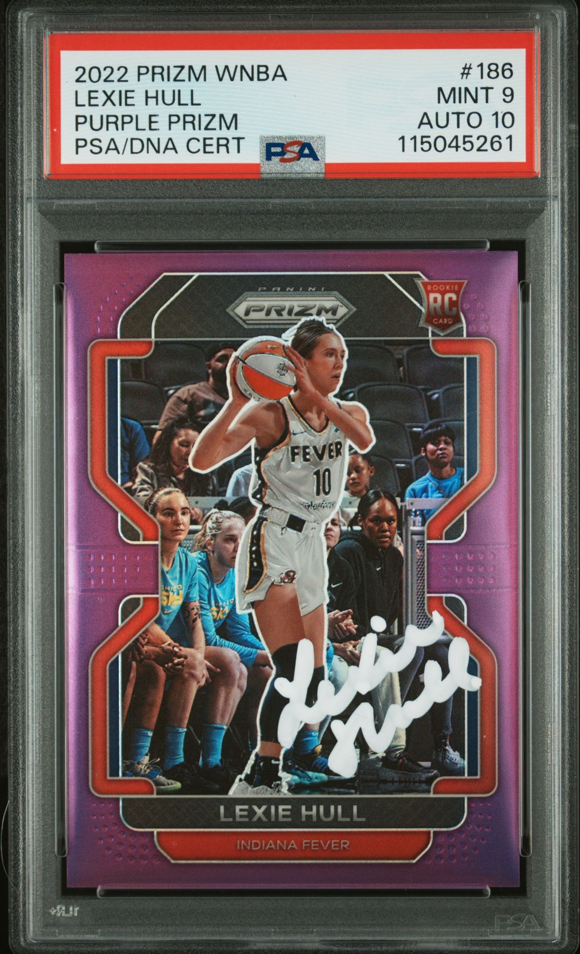 Lexie Hull 2022 Panini Prizm WNBA Purple Signed Basketball Rookie Card #186 Graded PSA 9 Auto 10 40/99 115045261 Lexie Hull 2022 Panini Prizm WNBA Purple Signed Basketball Rookie Card #186 Graded PSA 9 Auto 10 40/99 115045261