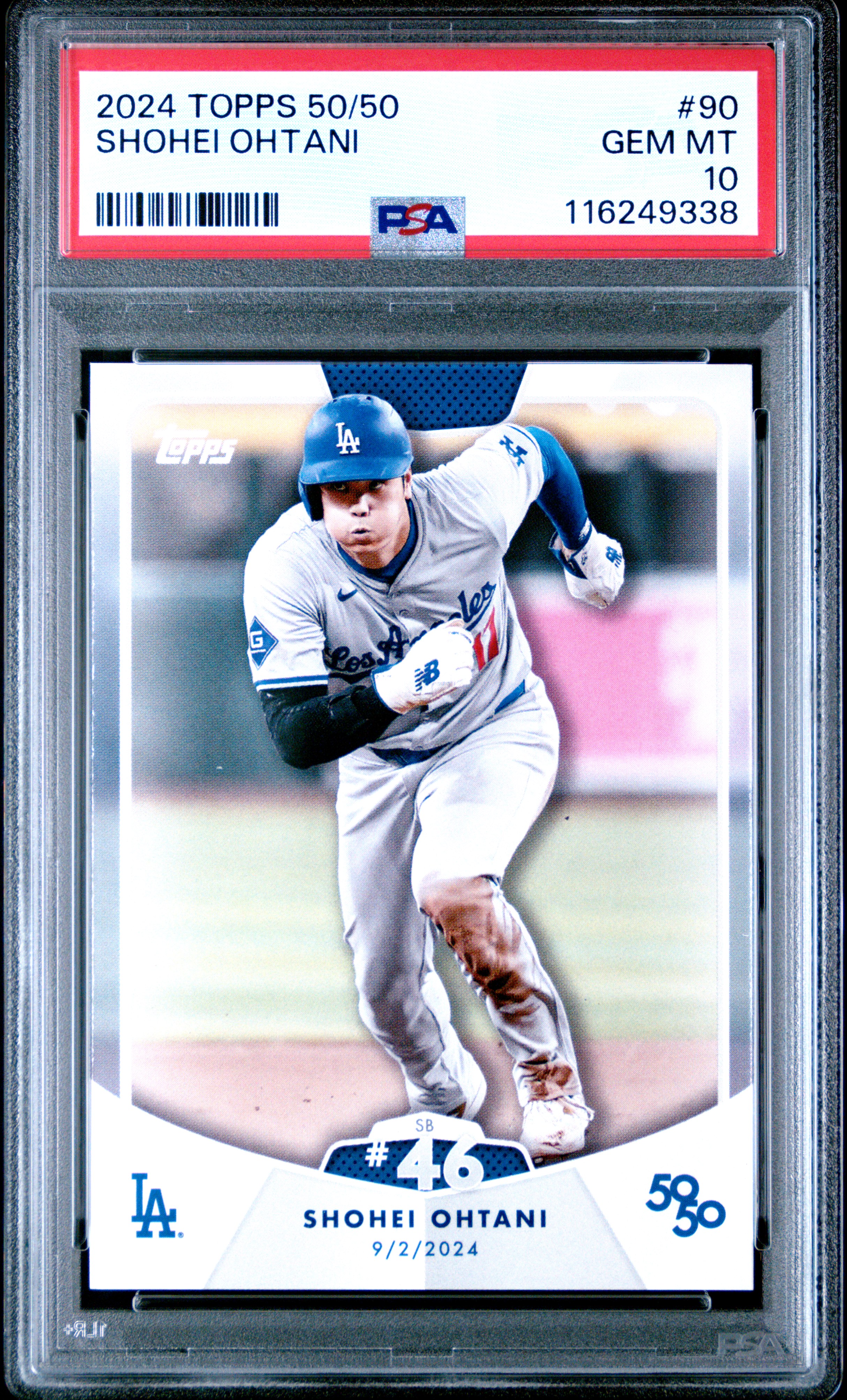Shohei Ohtani 2024 Topps Now 50/50 Baseball Card #90 Graded PSA 10 Cert #116249338