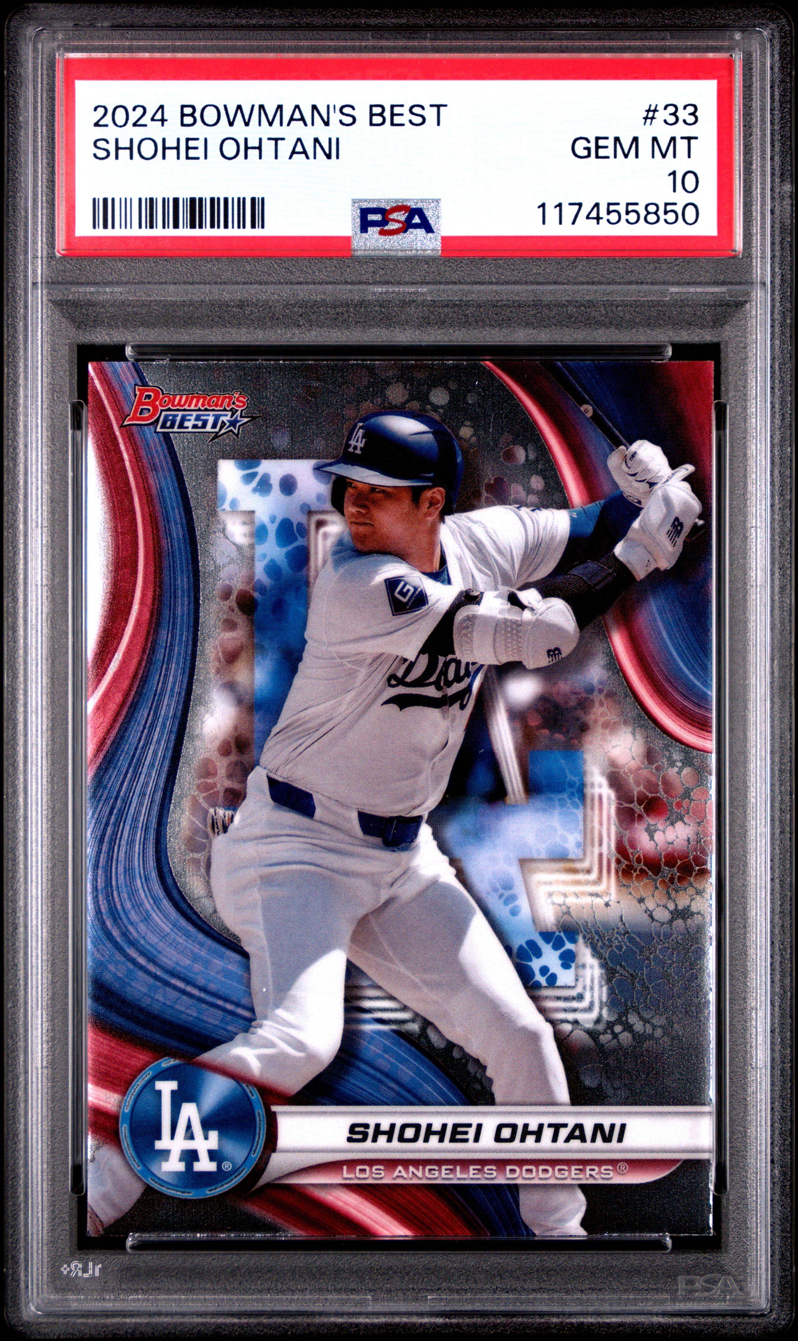 Shohei Ohtani 2024 Bowmans Best Baseball Card #33 Graded PSA 10 Cert # 117455850