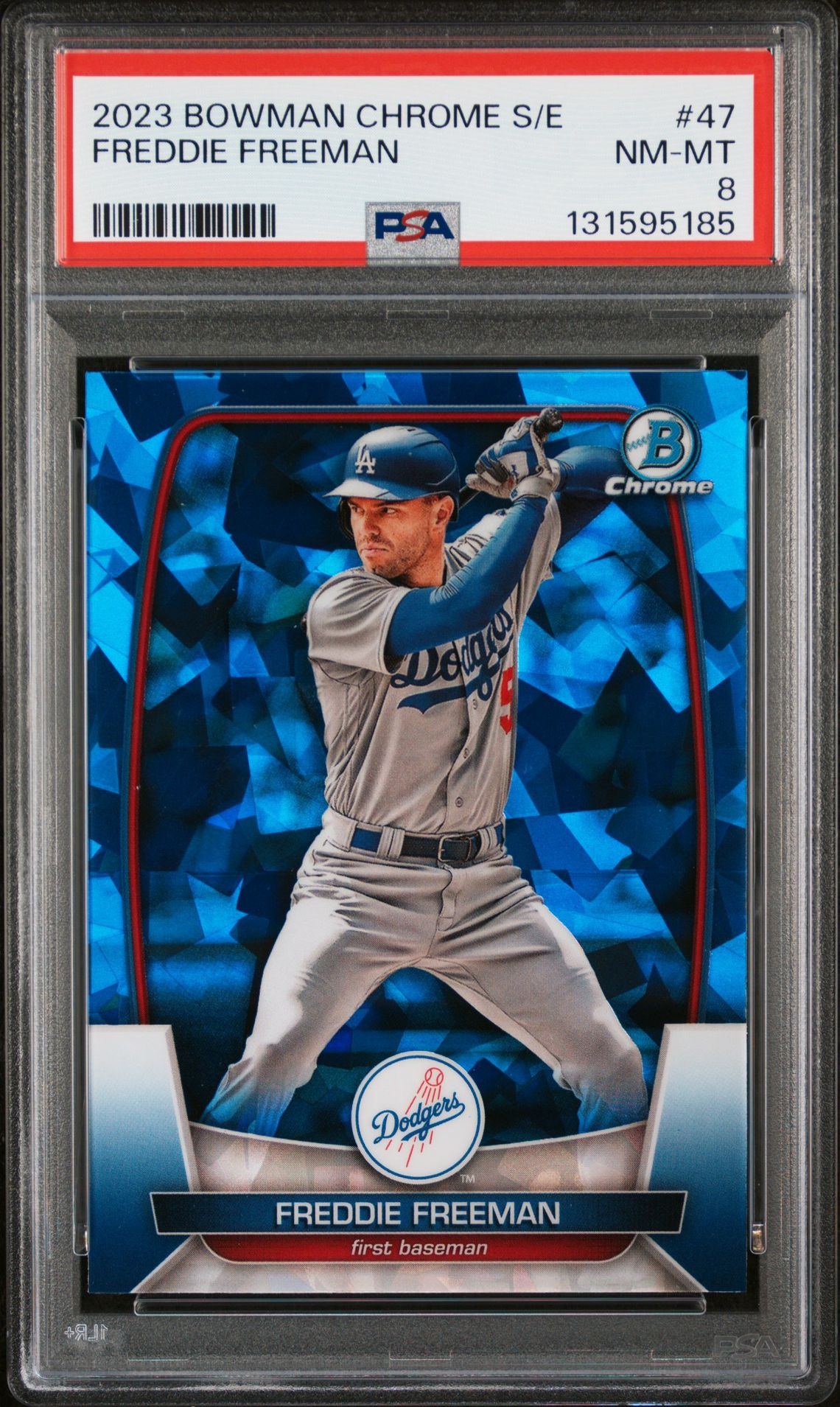 Freddie Freeman 2023 Bowman Chrome S/E Baseball Card #47 Graded PSA 8 Cert #131595185
