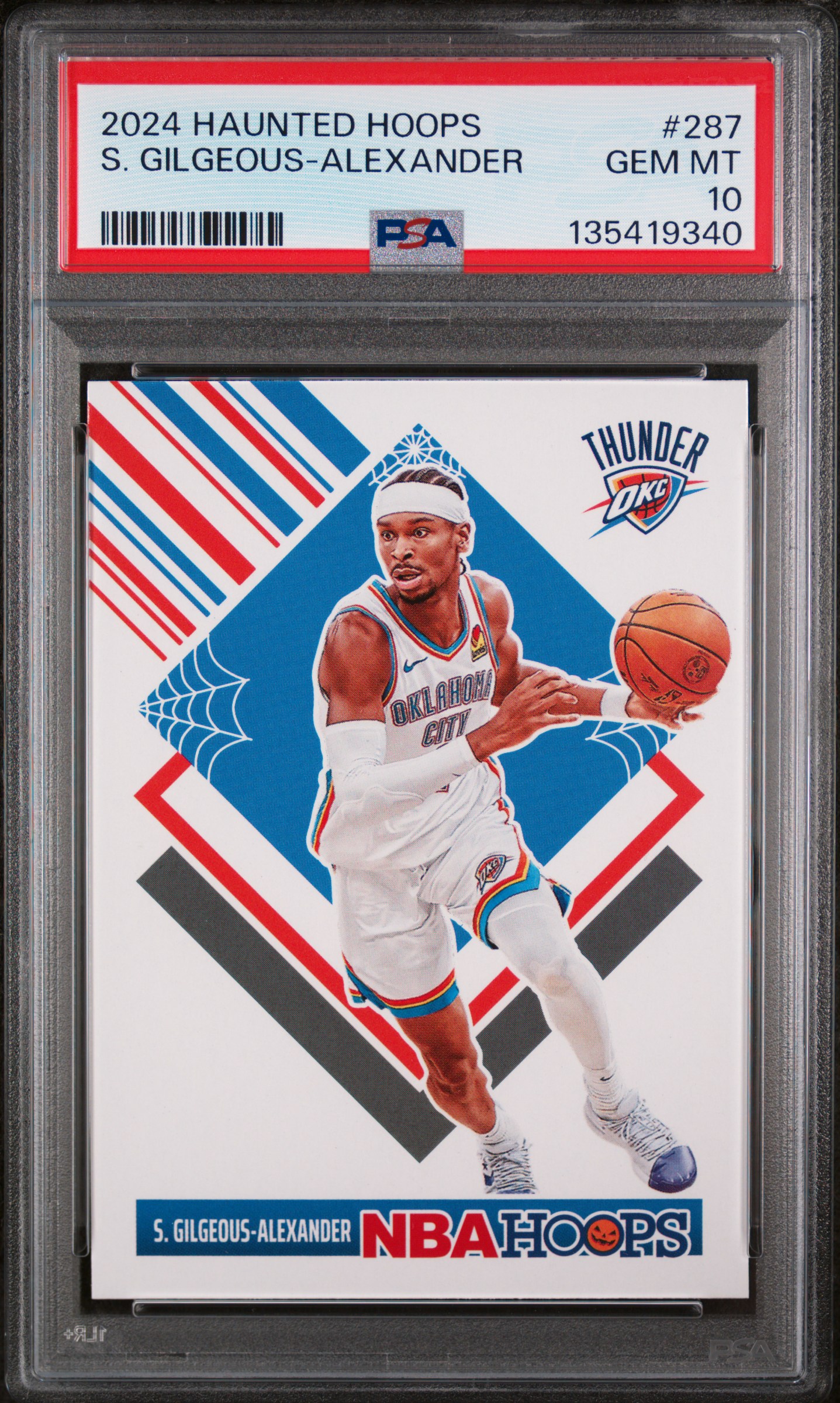 Shai Gilgeous-Alexander 2024 Haunted Hoops Basketball Card #287 Graded PSA 10 Cert #135419340