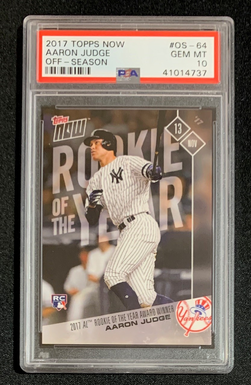Aaron Judge 2017 Topps Now Off-Season Rookie Card #OS-64 Graded PSA 10