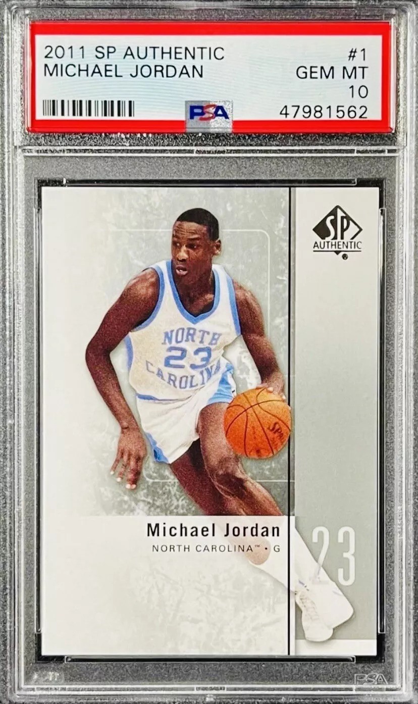 Michael Jordan 2011 Upper Deck SP Authentic Basketball Card #1 Graded PSA 10