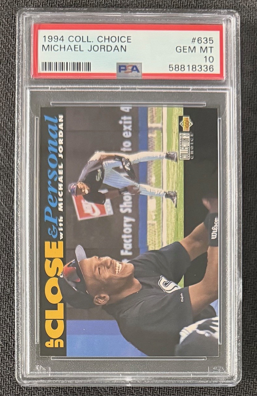 Michael Jordan 1994 Upper Deck Collectors Choice Basketball Card #635 PSA 10