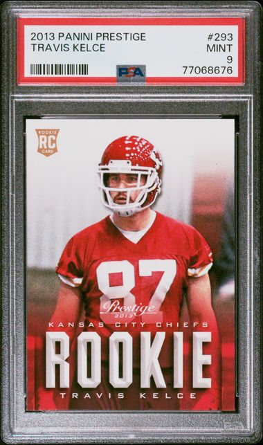 Travis Kelce 2013 Panini Prestige Football Rookie Card #293 Graded PSA 9