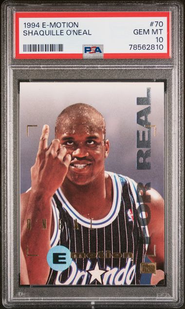 Shaquille O'Neal 1994 E-Motion Basketball Card #70 Graded PSA 10