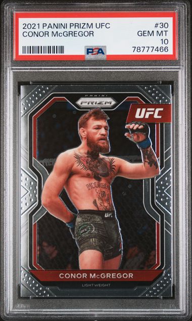 Conor McGregor 2021 Panini Prizm UFC Card #30 Graded PSA 10
