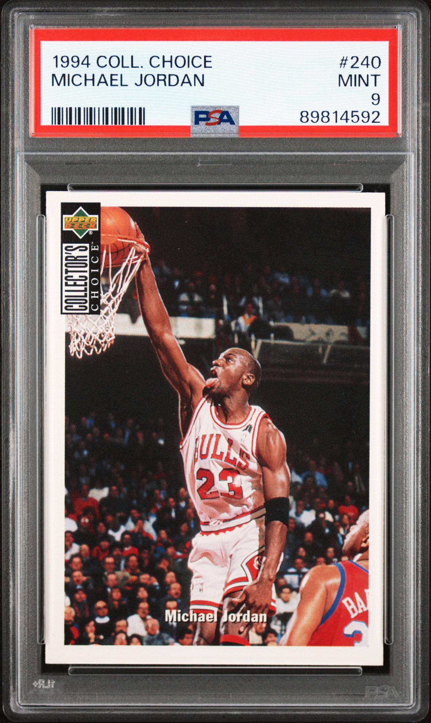 Michael Jordan 1994 Upper Deck Collectorâ€™s Choice Chicago Bulls Basketball Card #240 Graded PSA 9 Cert #89814592