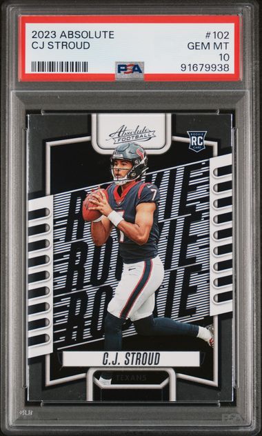 CJ Stroud 2023 Panini Absolute Football Rookie Card #102 Graded PSA 10