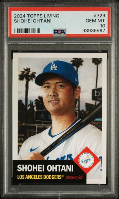 Shohei Ohtani 2024 Topps Living Baseball Card #729 Graded PSA 10