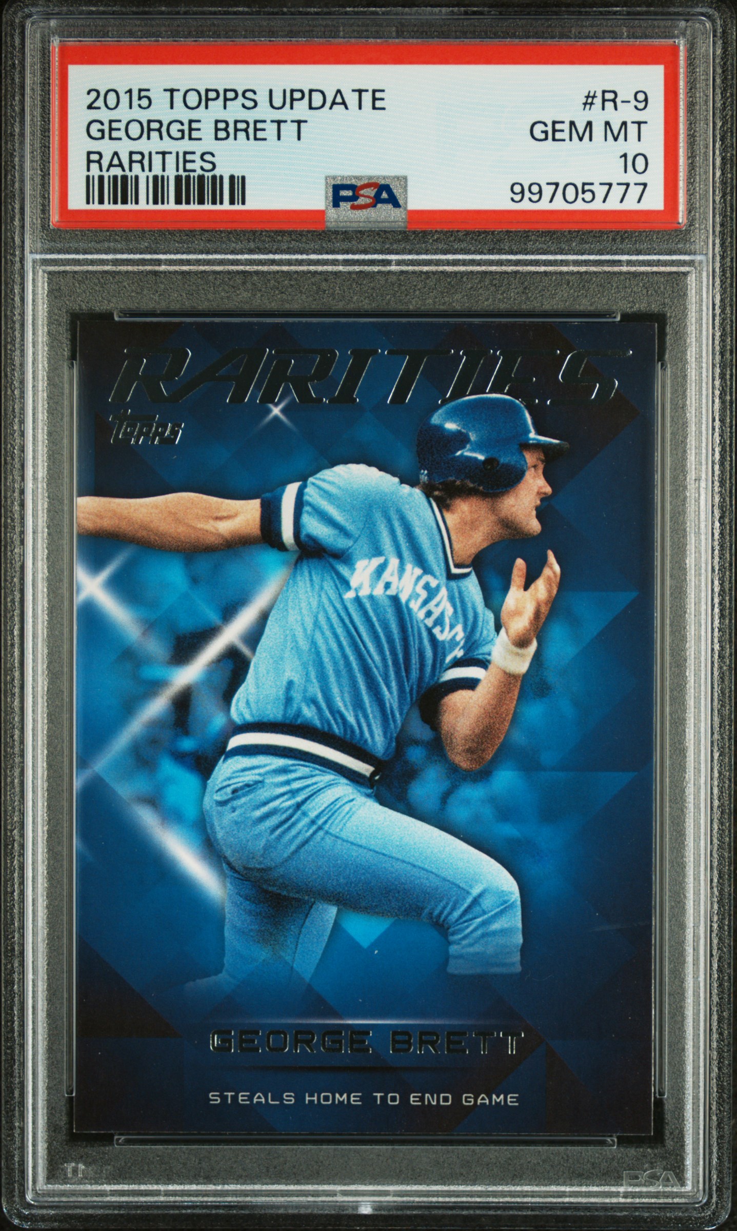 George Brett 2018 Topps Update Rarities Baseball Card #R-9 Graded PSA 10 George Brett 2018 Topps Update Rarities Baseball Card #R-9 Graded PSA 10
