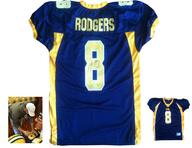 Aaron Rodgers Signed CAL Bears Jersey JSA COA