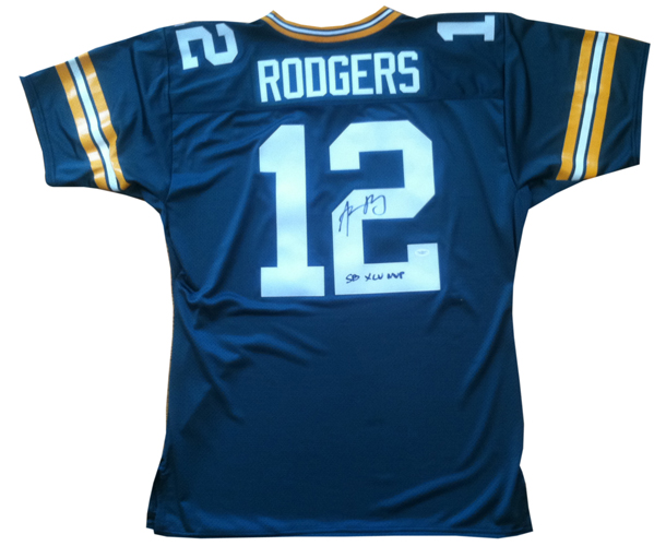 Aaron Rodgers Signed Green Bay Packers Super Bowl MVP Jersey JSA