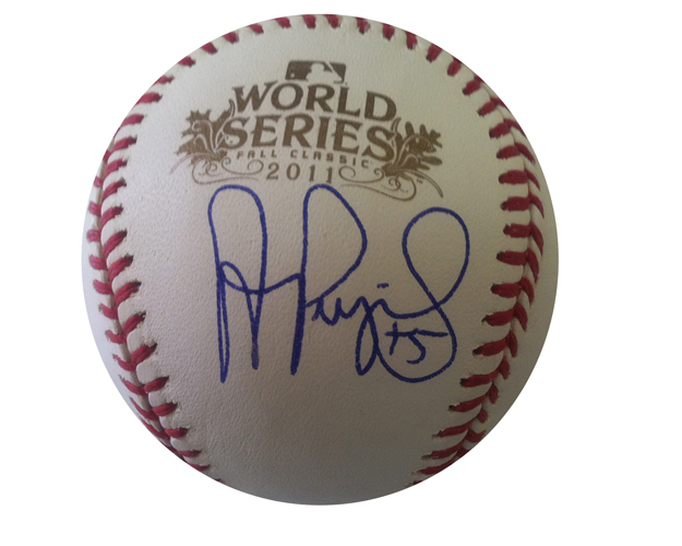 Albert Pujols Signed 2011 World Series Baseball JSA COA Cardinal