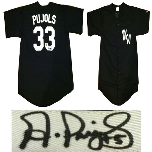 Albert Pujols Signed Maple Woods College Baseball Jersey