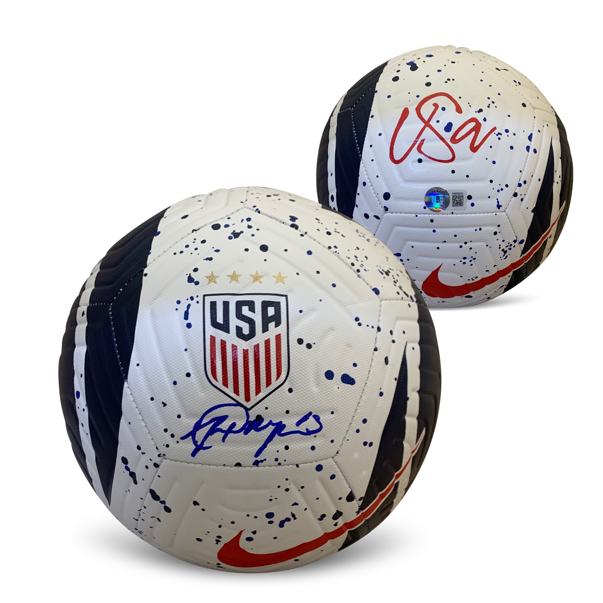 Alex Morgan Autographed USA 2023 Womens World Cup Signed Size 5 Soccer Ball Beckett COA