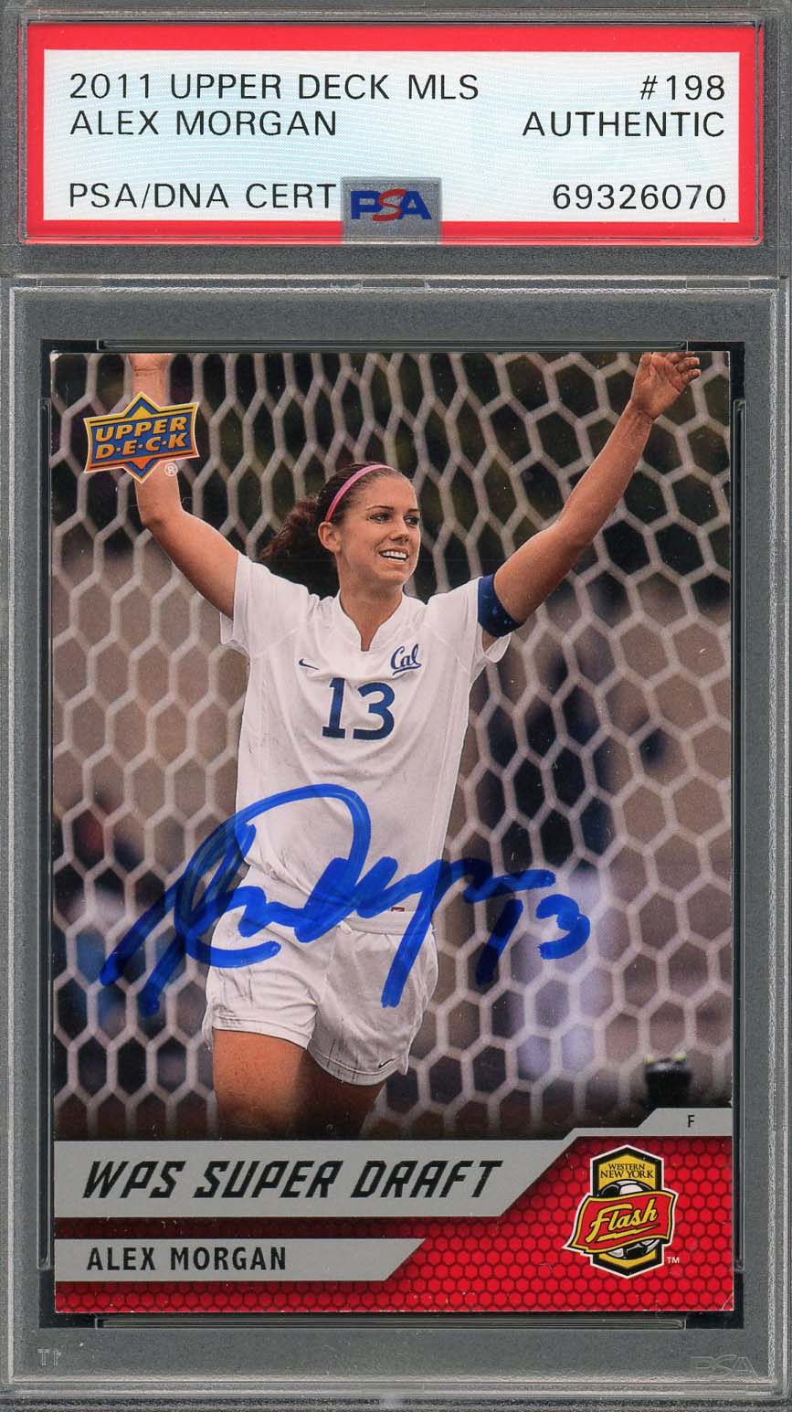 Alex Morgan 2011 Upper Deck MLS Signed Soccer Rookie Card #198 Auto PSA 69326070