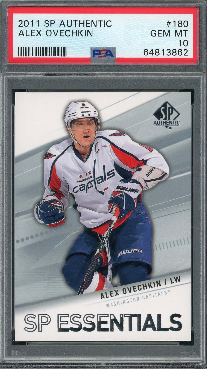 Alexander Ovechkin 2011 Upper Deck SP Authentic Hockey Card #180 Graded PSA 10 Alexander Ovechkin 2011 Upper Deck SP Authentic Hockey Card #180 Graded PSA 10