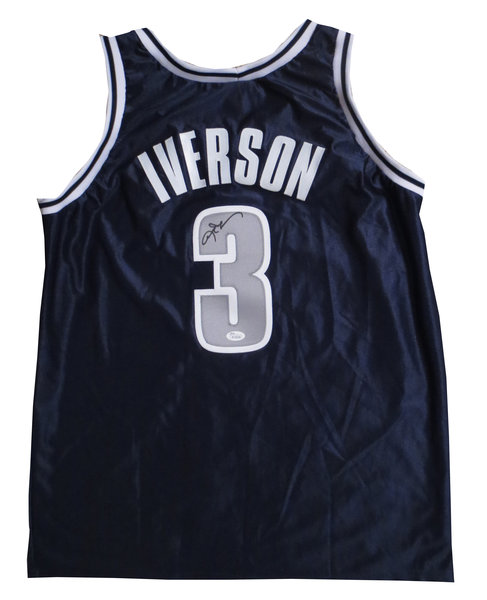 allen iverson autographed jersey