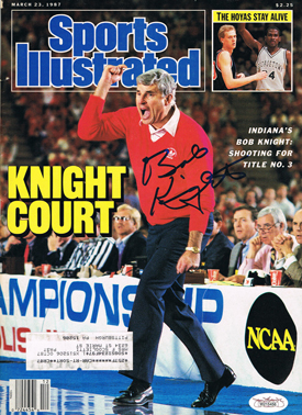Bobby Knight Signed Indiana Sports Illustrated SI JSA COA