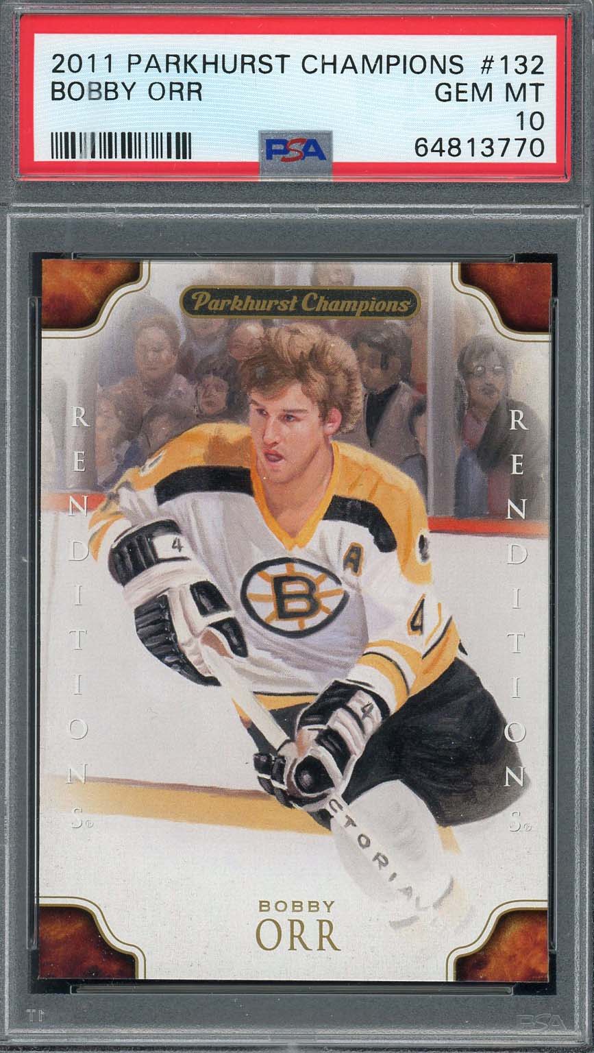 Bobby Orr 2011 Parkhurst Champions Hockey Card #132 Graded PSA 10