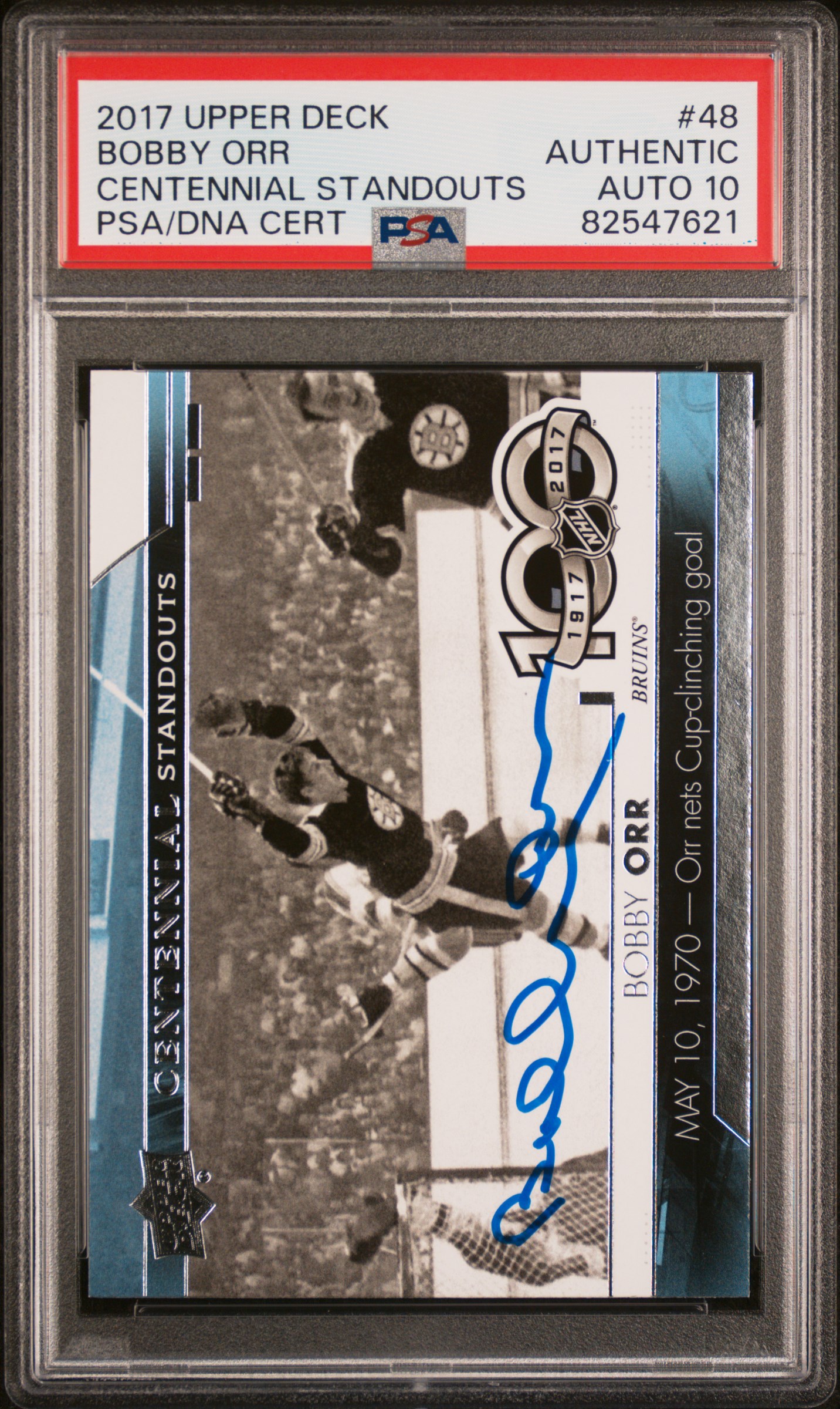Bobby Orr 2017 Upper Deck Signed Hockey Card #48 Auto Graded PSA 10 82547621