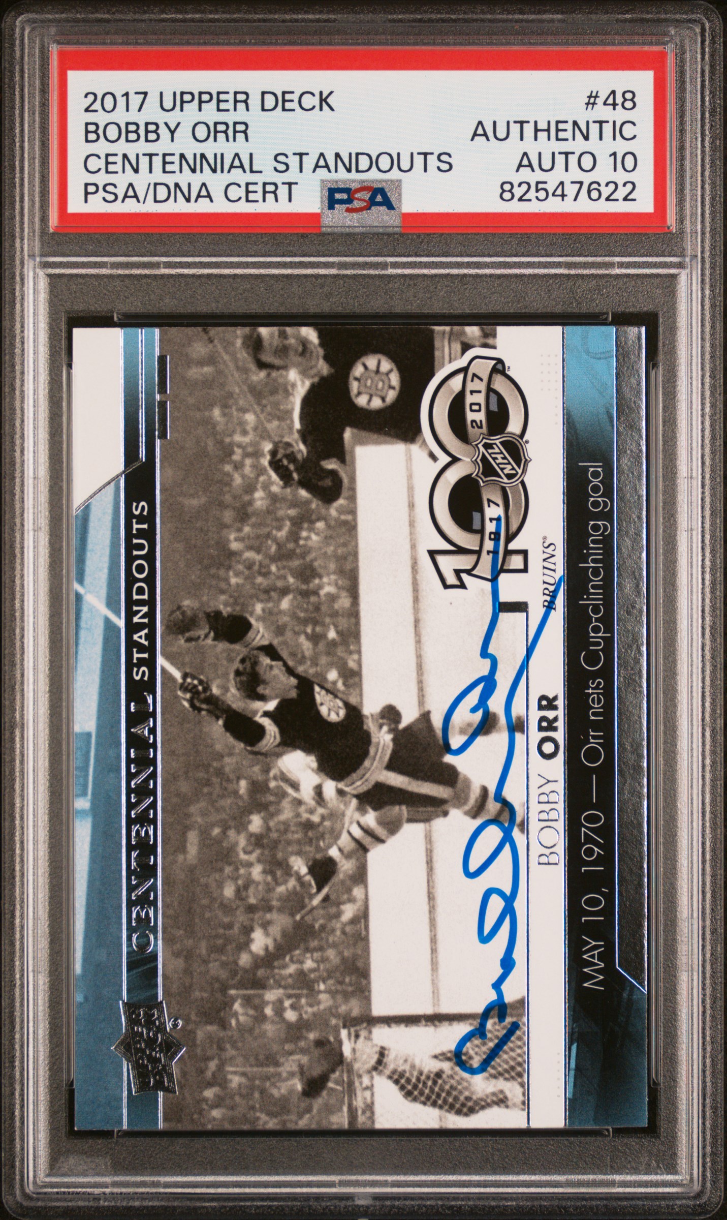 Bobby Orr 2017 Upper Deck Signed Hockey Card #48 Auto Graded PSA 10 82547622