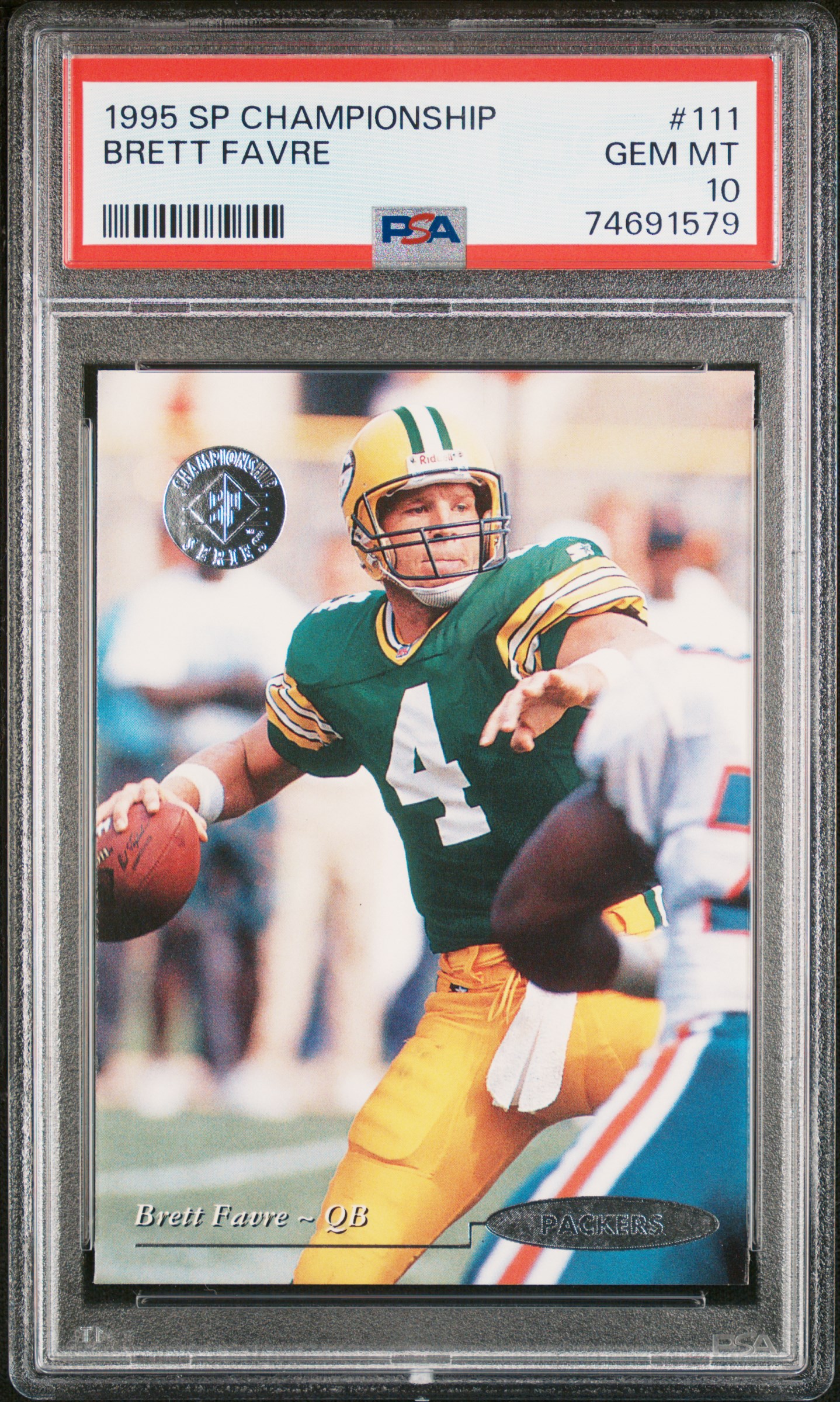 Brett Favre 1995 Upper Deck SP Championship Football Card #111 Graded PSA 10