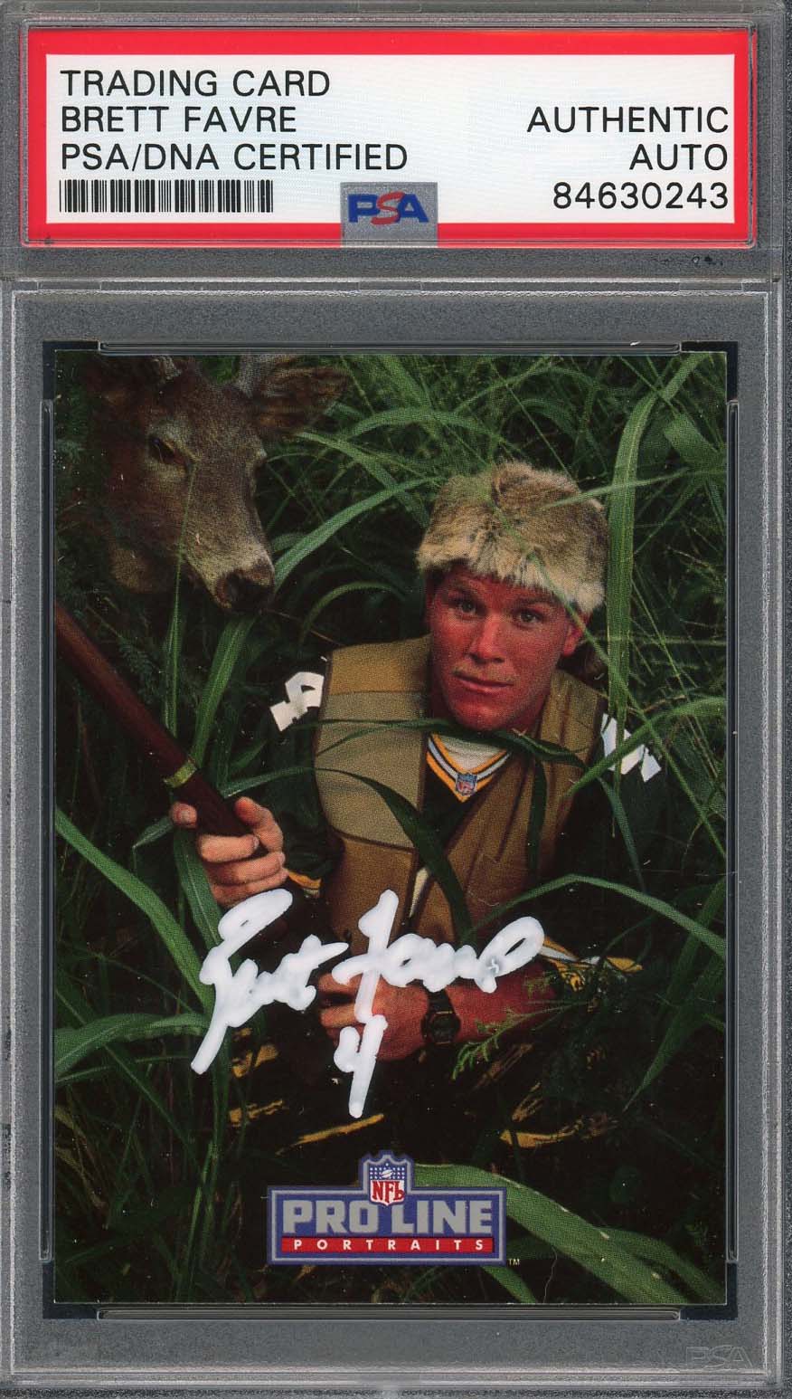 Brett Favre Autographed 1993 Proline Portraits Signed Card #486 PSA Auto
