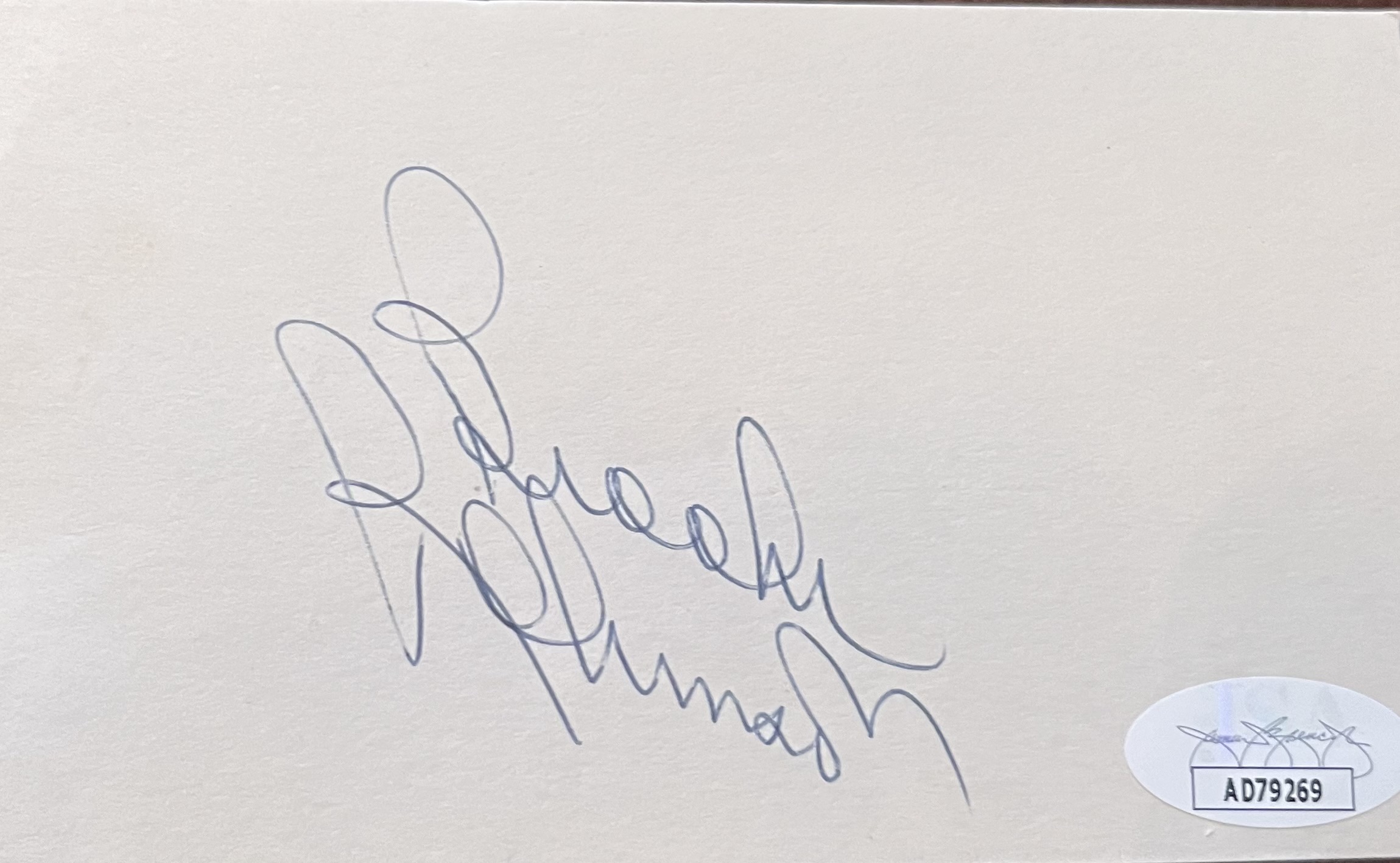 Brooks Robinson Autographed 3x5 Signed Index Card JSA COA