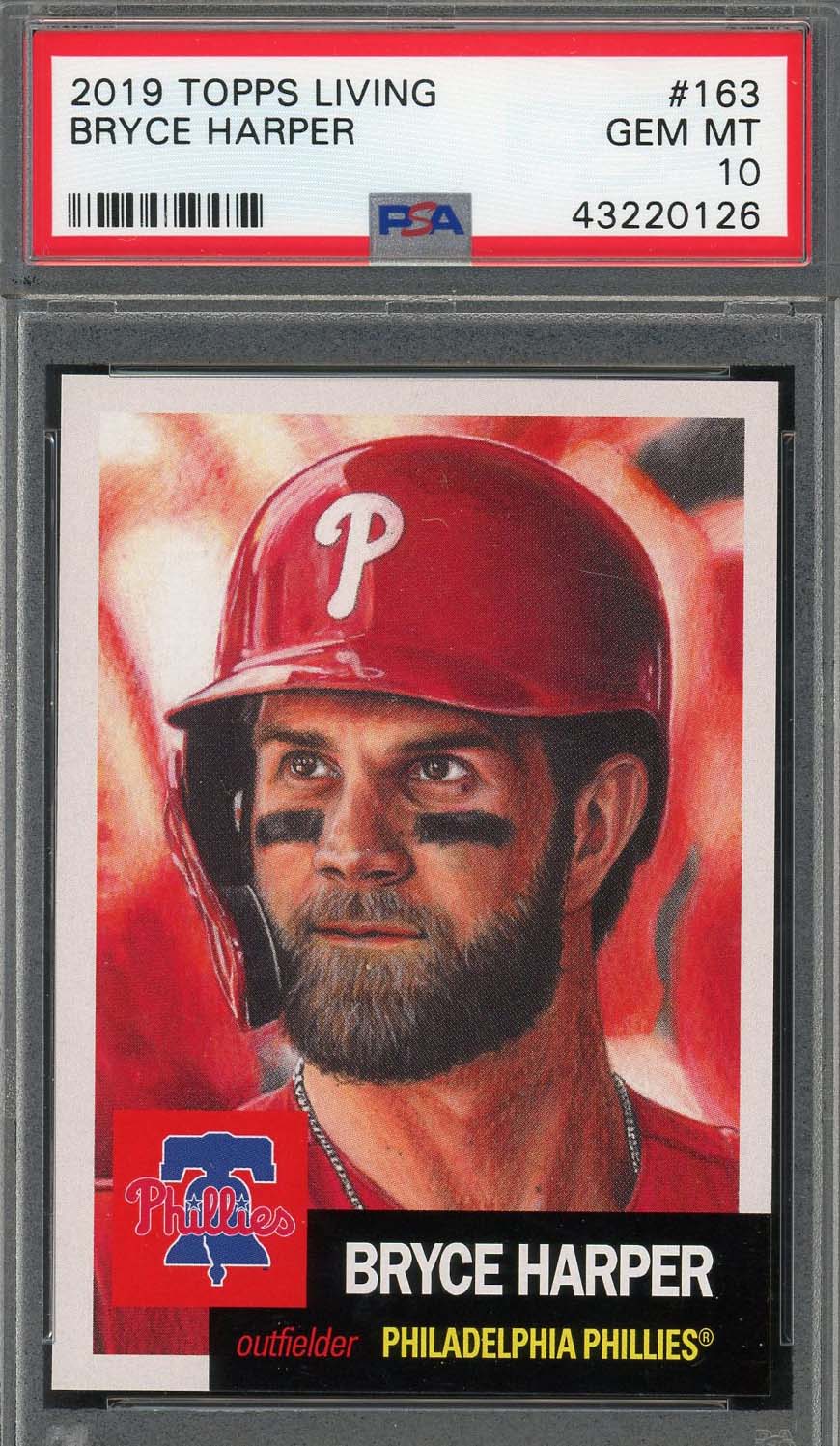 Bryce Harper 2019 Topps Living Baseball Card #163 Graded PSA 10 Bryce Harper 2019 Topps Living Baseball Card #163 Graded PSA 10