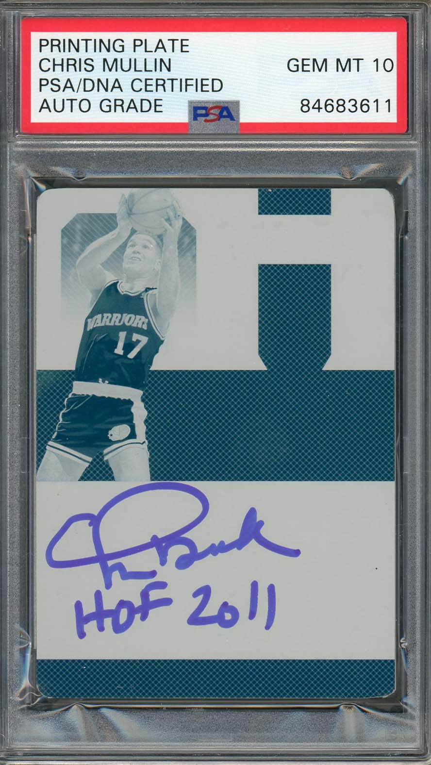 Chris Mullin Auto 2018 Panini National Treasures Printing Plate Card PSA 10 1/1 Chris Mullin Auto 2018 Panini National Treasures Printing Plate Card PSA 10 1/1