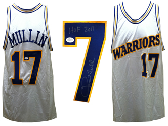 Chris Mullin Signed Golden State Warriors HOF Jersey JSA COA