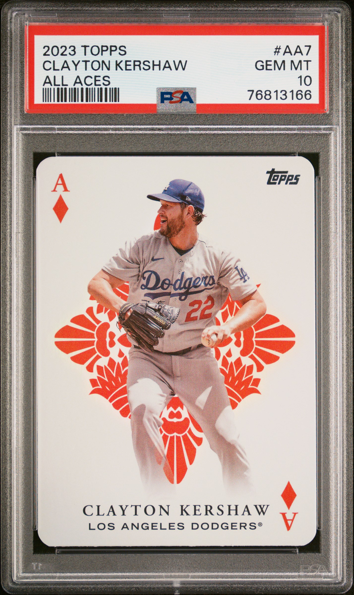 Clayton Kershaw 2023 Topps All Aces Baseball Card #AA7 Graded PSA 10