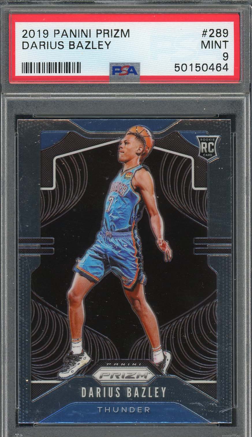 Darius Bazley 2019 Panini Prizm Basketball Rookie Card #289 PSA 9