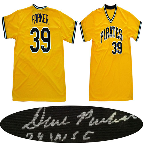 Dave Parker Signed Pirates 1979 World Series Jersey Mounted COA