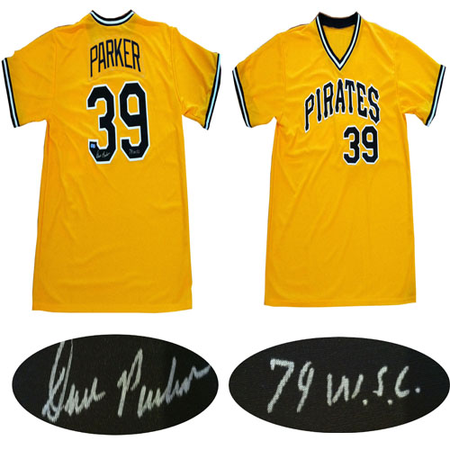 Dave Parker Signed Pirates 1979 World Series Jersey Mounted COA