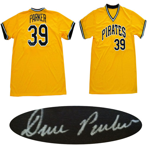 Dave Parker Signed Pittsburgh Pirates Jersey Mounted COA