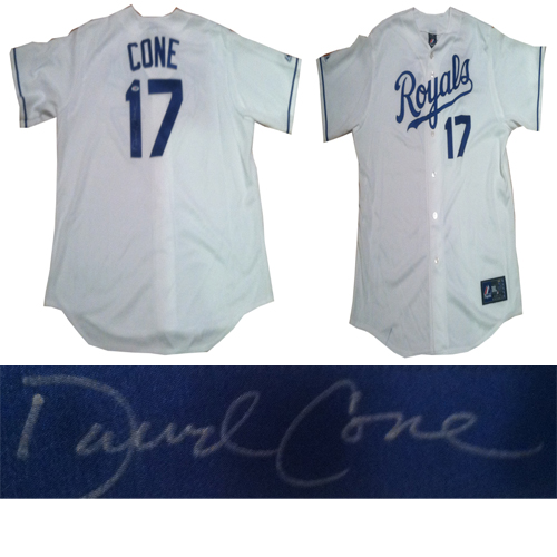 David Cone Signed Kansas City Royals Baseball Jersey JSA COA