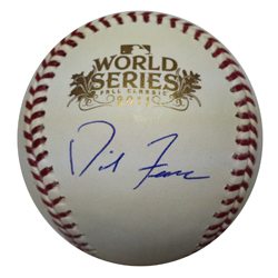 David Freese Autographed 2011 World Series Baseball MLB COA