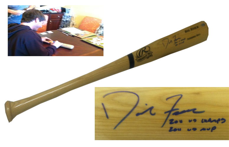 David Freese Signed 2011 World Series MVP Baseball Bat