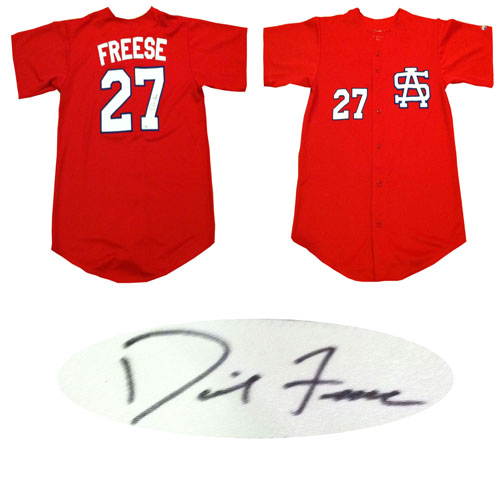 David Freese Signed South Alabama Baseball Jersey MLB COA