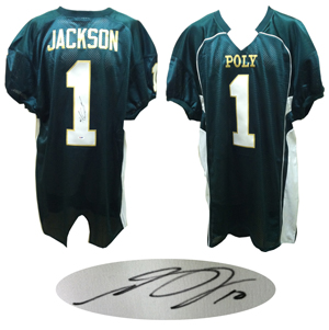 DeSean Jackson Signed Long Beach Poly High School Jersey PSA