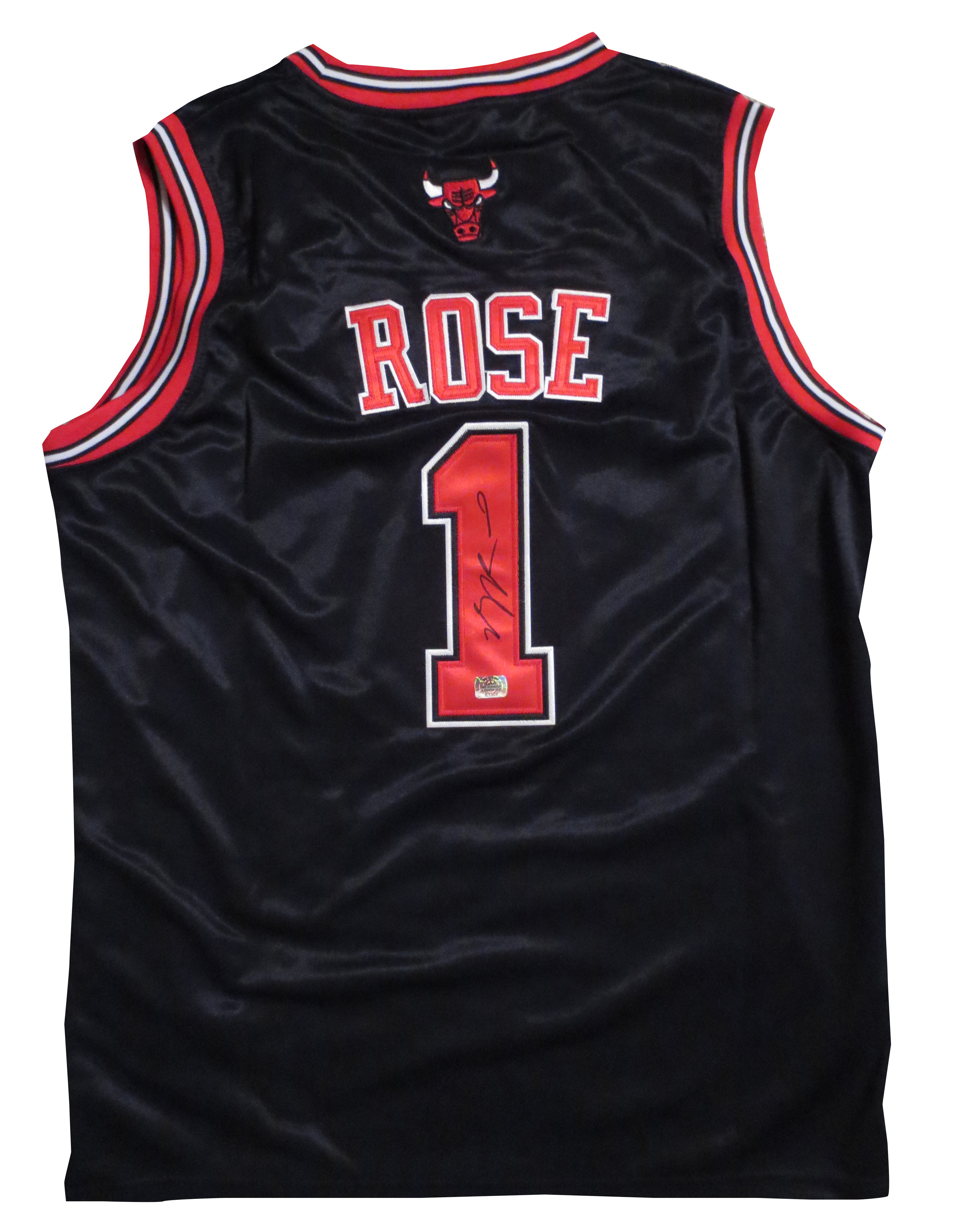 derrick rose autographed jersey