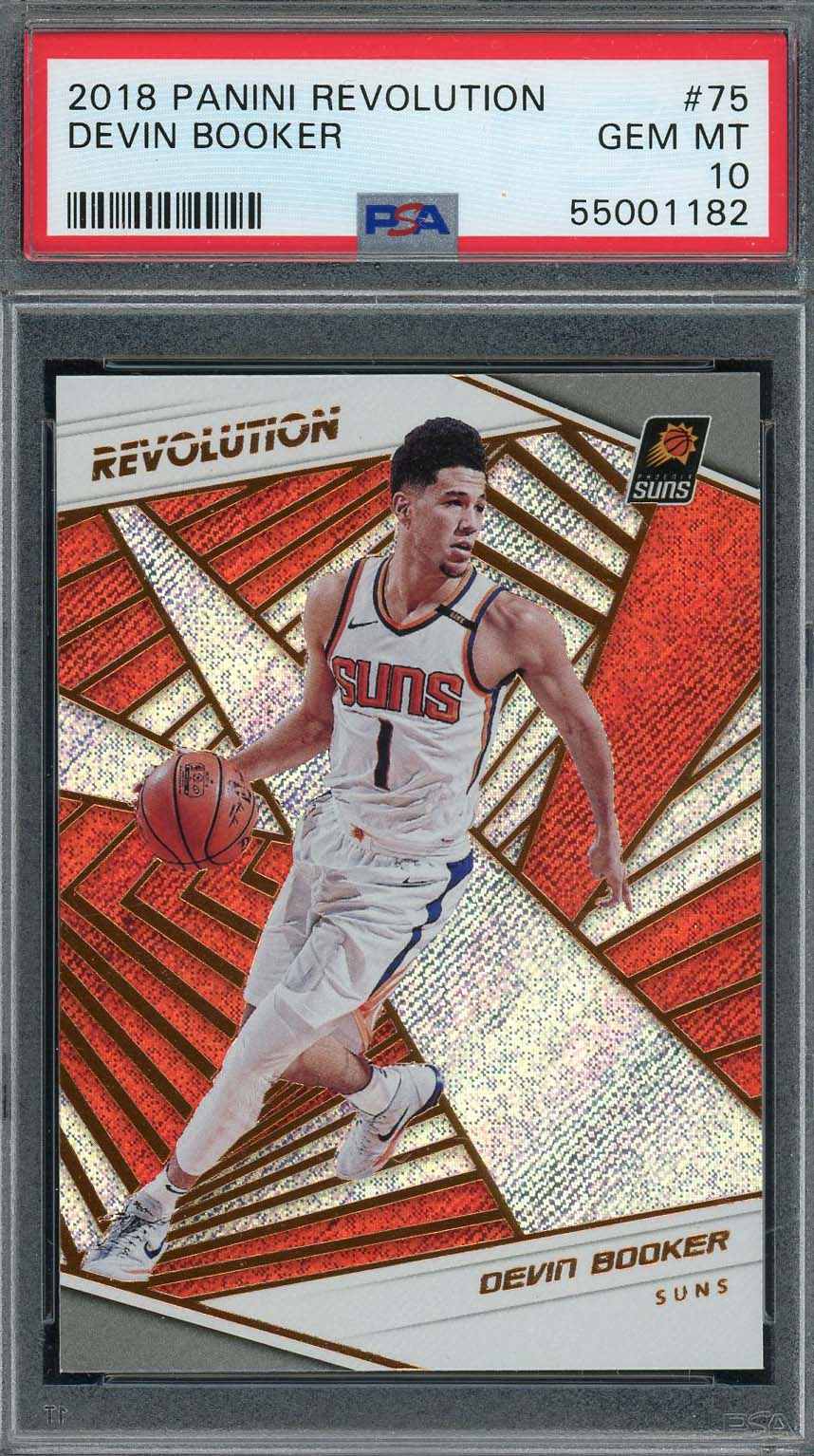 Devin Booker 2018 Panini Revolution Basketball Card #75 Graded PSA 10