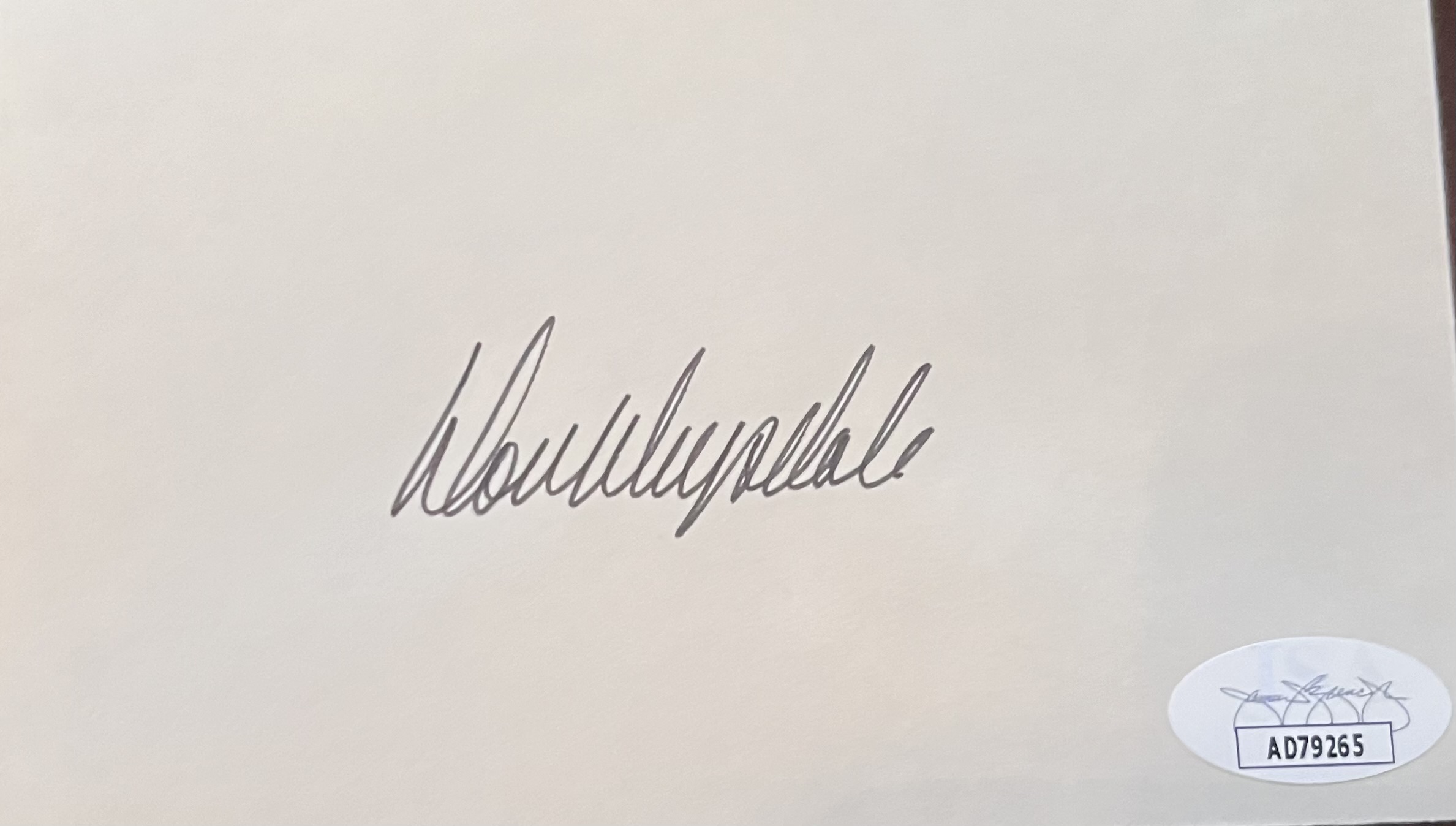 Don Drysdale Autographed 3x5 Signed Index Card JSA COA