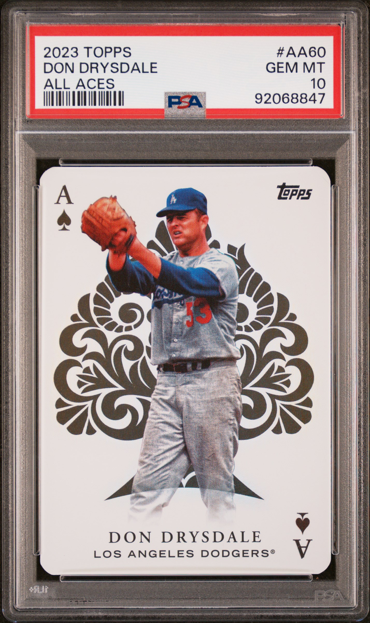 Don Drysdale 2023 Topps All Aces Baseball Card #AA60 Graded PSA 10