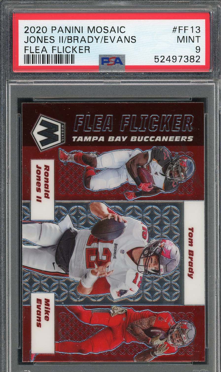 Jones II Brady Evans 2020 Panini Mosaic Flea Flicker Card #FF13 PSA 9