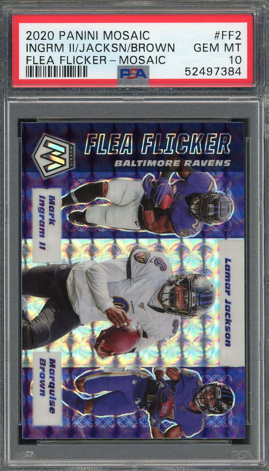 Ingram II Jackson Brown 2020 Panini Mosaic Flea Flicker Card #FF2 PSA 10